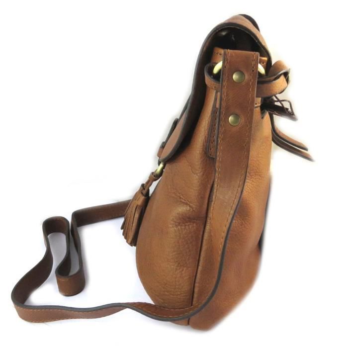 Sac cuir Gianni Conti cognac vintage 27x20x8 cm Gianni Conti