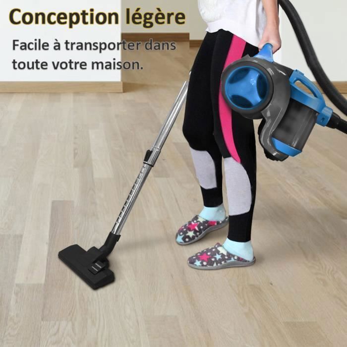 Aspirateur Traîneau sans sac Cyclonique - Aspirateur léger 1200W