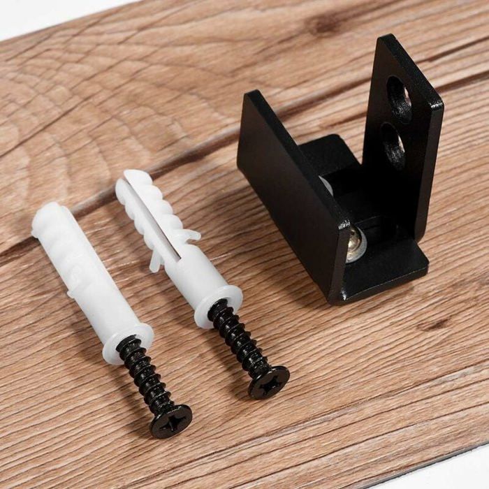 Lot De 4 Supports De Rampe D'escalier En Acier Au Carbone Noir – Fixation Murale