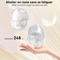 Tire-Lait Électrique Portable Sans Fil - Double Kit (2 Unités) - Silencieux - 4 Modes/12 Niveaux - Nounours&Co