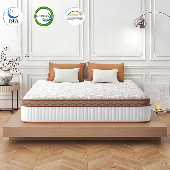 TANHK Matelas Simple à Mémoire De Forme Made In Italy | Orthopédique Fermetée Moyenne | Système Anti Points De Pression | Hypoallergénique, Anti - 6
