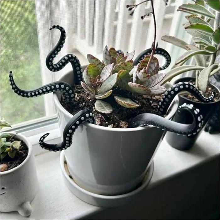 Ibasenice 4 Marionnettes à Doigts Pieuvre – Tentacules Dinosaure Gonflables, Jouets De Farce Et Jeu Rôle – En Plastique, Vert Clair – Pour Enfants Et Fêtes