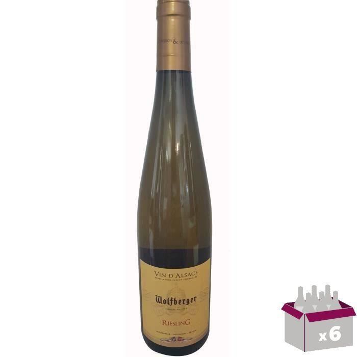 Wolfberger 2020 Riesling - Vin blanc d'Alsace x6