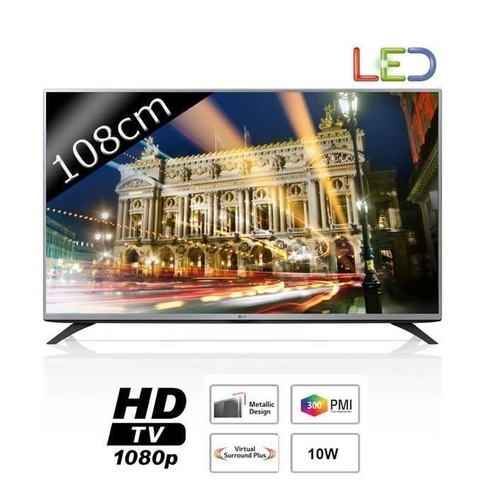 LG TV 43LF5400 Full HD 1080p 108cm (43 pouces) LED 2 HDMI