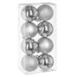 Kit Boules De Noel 70mm X8 Argent