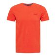 Tee-Shirt SuperDry vintage logo Emb Orange Homme-0