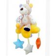 Baby Wind-up Musical Bear Bear Animal Poussette Berceau Suspendre Boîte avec boîte de musique Cadeau de jouet en peluche pour bébé-0