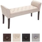 Banquette - CLP - Cleopatra - Tissu - Crème / Antique foncé - 1 place