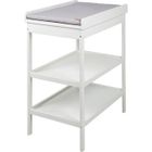 ROBA Table à Langer + Matelas à Langer gris piqué "roba Style" - Laqué Blanc