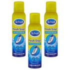 SCHOLL Lot de 3 Déodorants Chaussures Anti-Odeurs 24h 150 ml