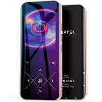 AGPTEK 96Go MP3 Bluetooth 5.3 avec Haut-Parleur, 2.4" Grand Écran Lecteur Musical en Métal Son sans Perte avec Bouton Tactile -