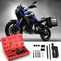 Kit rivé dérive chaîne moto 13pcs Trousse à outils pour coupe-rivet pour disjoncteur de chaîne d'entraînement pour vélo/moto/ ANN