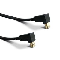 Câble HDMI High Speed mâle-mâle plat coudé 1,5 m