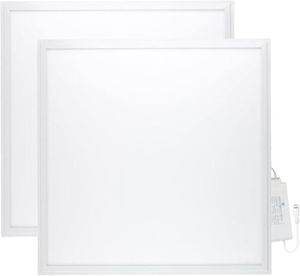 PLAFONNIER 2 Dalles Led 600X600 40W Blanc Chaud 3000K Haute Luminosité - Plusieurs Modèles Disponibles[k2160]