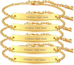 BRACELET - GOURMETTE Bracelet Femme Personnalisé Gravés Noms Acier Inoxydable Bracelet Partenaire Personnalisé|Bff Bracelets Pour 2|Bracelets