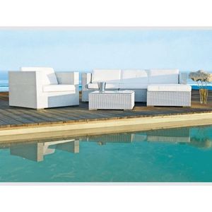 Salon De Jardin Goa 4 Pces Resine Tressee Achat Vente