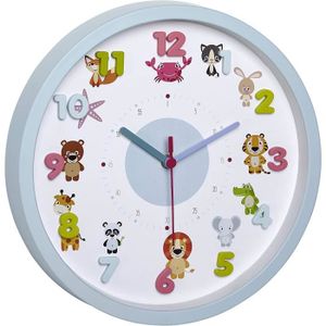RÉVEIL ENFANT Horloge Murale pour Enfants Little Animals, 60.305