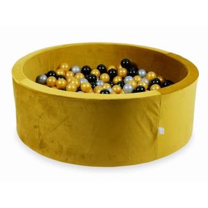 PISCINE À BALLES Mimii - Piscine À Balles (Velvet doré) 110X40cm-500 Balles (argent, or, noir)