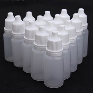 BOUTEILLE - FLACON 50PCS 10ml Flacon Vide Plastique Compte Gouttes Oeil Liquide Sécurité