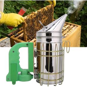 FUMOIR Kit Émetteur Fumée D abeille Électrique Fumoir Ruche Outil Apicole Acier Inoxydable Pou