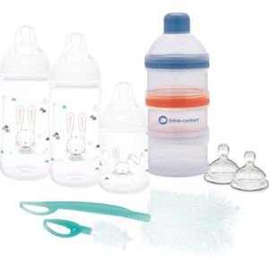Nuby Natural Touch Kit Naissance 4 Biberons Goupillon Sucette Ideal Cadeaux Naissance Bleu Biberons Et Accessoires Bebe Puericulture