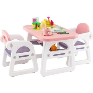TABLE ET CHAISE DREAMADE Ensemble Table Enfant avec 2 Chaises, Eta