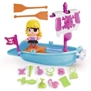 /à partir de 3 ans d/âge avec drapeau voiles et canons pirates aux couleurs vives small foot 10469 Bateau pirate Jack en bois