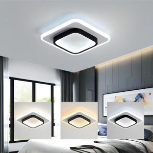 PLAFONNIER KIWAEZS Plafonnier LED moderne 20W Carré Lampe De Plafond Dimmable pour Salon Chambre Balcon - Taille: 24*24 cm