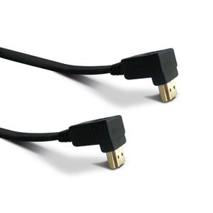 Câble HDMI mâle/mâle 1.4/30Hz 1,50m coudé à 90° - espace culturel