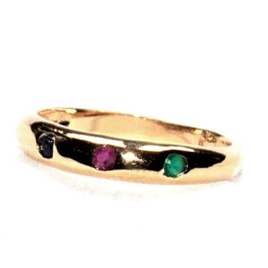 Bague alliance JONC en Plaqué OR /& ZIRCONIUM neuf T 58