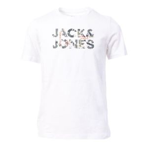 T-SHIRT T-shirt Blanc Garçon Jack and Jones Tech