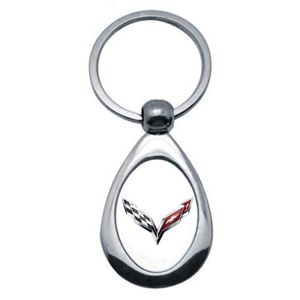 Bouchon Valve de Roue hotrodspirit + Porte cle Corvette Chevrolet x4 