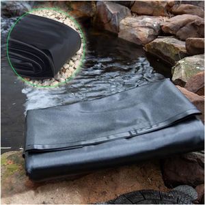 Bâche D'étang 3×3m, 5×8m, 9×10m, HDPE Doublure D'étang Noir Membrane De  Jardin Épaisseur 0.12mm Étang Liner Étanche Peaux D'étang pour  Piscine,Jardins