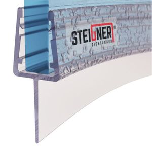 STEIGNER 180cm Joint de douche arrondi courb/é pour les vitres d/’une /épaisseur 3,5 mm// 4 mm// 5 mm UK04