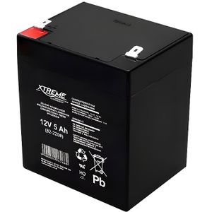 BATTERIE D'ALARME Batterie Gel rechargeable 12V 5Ah - XTREME - AGM -