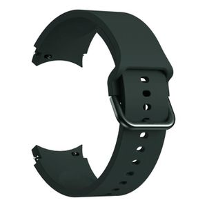 BRACELET MONTRE CONNEC. CONNECTEUR DE BRACELET ,official Green-Galaxy watch 4 44mm--Bracelet en Silicone pour Samsung Galaxy Watch 4 classic, 46mm 42mm,