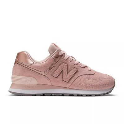 Chaussures New Balance 574 Rose Femme Lacets Plat Textile Rose Cdiscount Chaussures