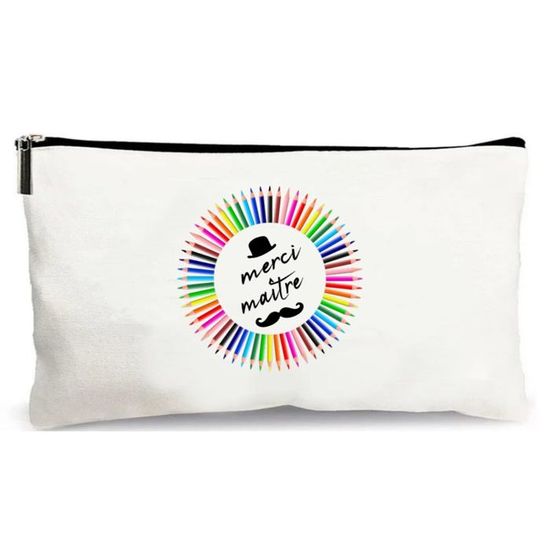 Trousse De Maquillage Beige « Super Belle-mère » - Faite Main - Neuf Sans étiquette