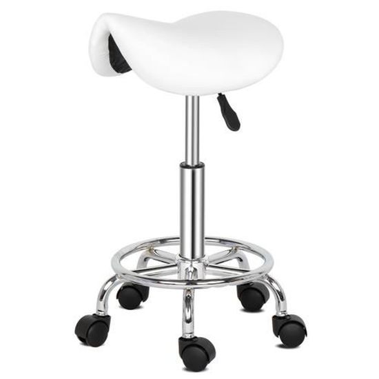 Tabouret à roulettes Siège pivotant rose Réglable en hauteur Pivotable Tabouret à roulettes Siège pivotant rose Réglable en hauteur Pivotable