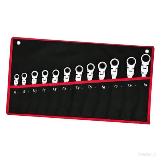 Anbull Lot De 9 Clés Mixtes à Tube Métrique (8-17 Mm), Jeu De Clés