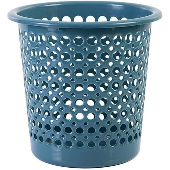 Poubelle Rétro Plastique Vintage - Conteneur Déchets Maison Bureau Salle De Bain Avec Anneau De Maintien - 5L