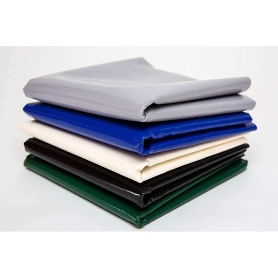 Bâche PVC 620 G/m² Anthracite RAL7016 - 1,5 M Largeur, Vendue Au Mètre Sans Oeillets, Bâche Camion Robuste Et Étanche