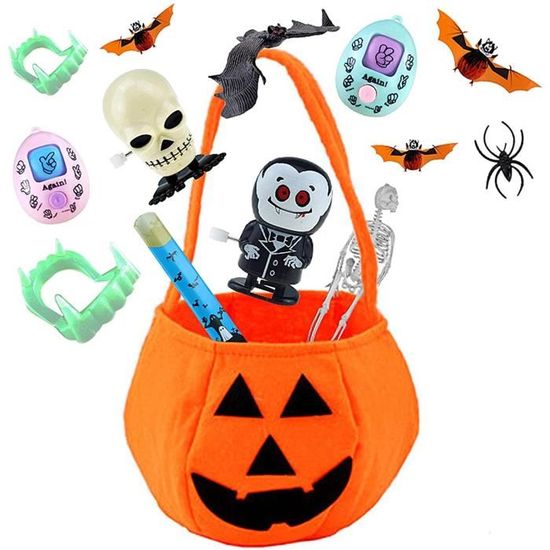 Lot De 4 Boîtes Surprise Halloween - Citrouille à Tremper Dans L'Eau - Figurines Fantôme Mystère - Cadeau Enfant Fête