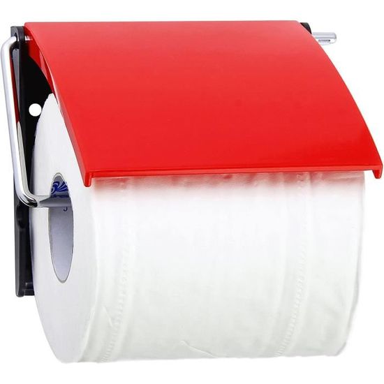 141911 porte-papier toilette en polystyrène rouge, polystyrol, 30 x 20 x 15 cm