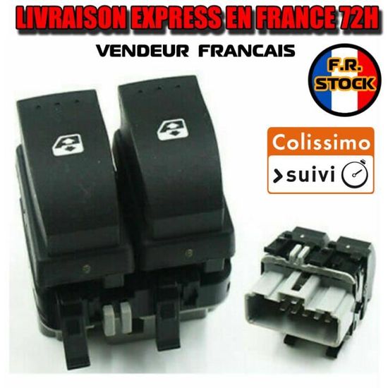 Bouton de leve vitre electrique avant gauche Mégane 2 Laguna 2 GRIS Cdiscount Auto