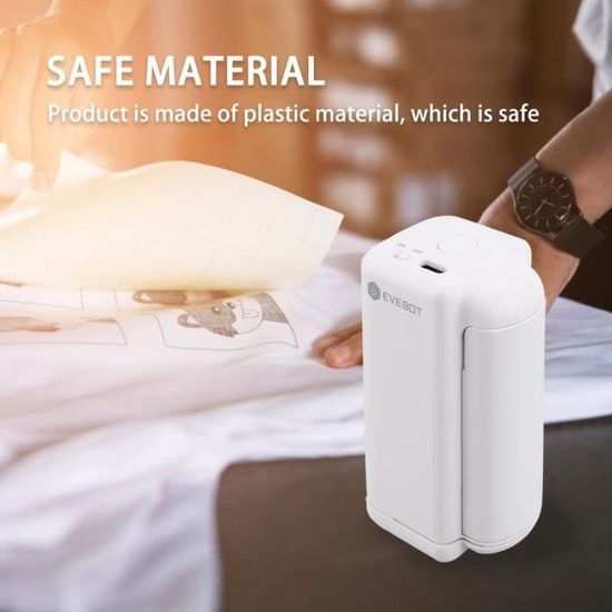 Imprimante à Jet D'encre Portable TIJ2510 - Avec Cartouche 42ml à Séchage Rapide | Pour Texte, Codes-barres, QR, Logos, Date - 2