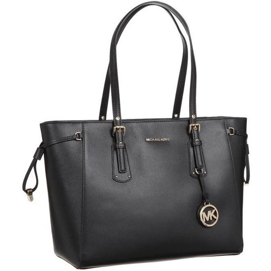 Michael Kors Sac Bandoulière Femme Cuir Saffiano Marron Signature