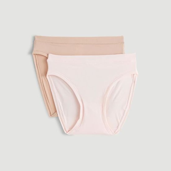 DIM Body Touch Easy Damen-Slips, Hoch Geschnitten – 2er Pack, Superweich & Bequem