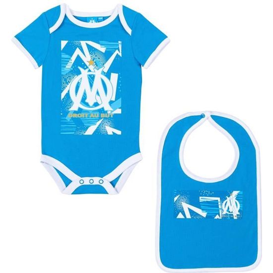 Body + Bavoir Bébé Olympique De Marseille - Collection Officielle, 100% Coton - 8