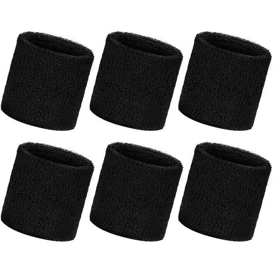 2 Paires Bandeaux De Transpiration Serre-Poignets - Bracelets Sport Absorbants